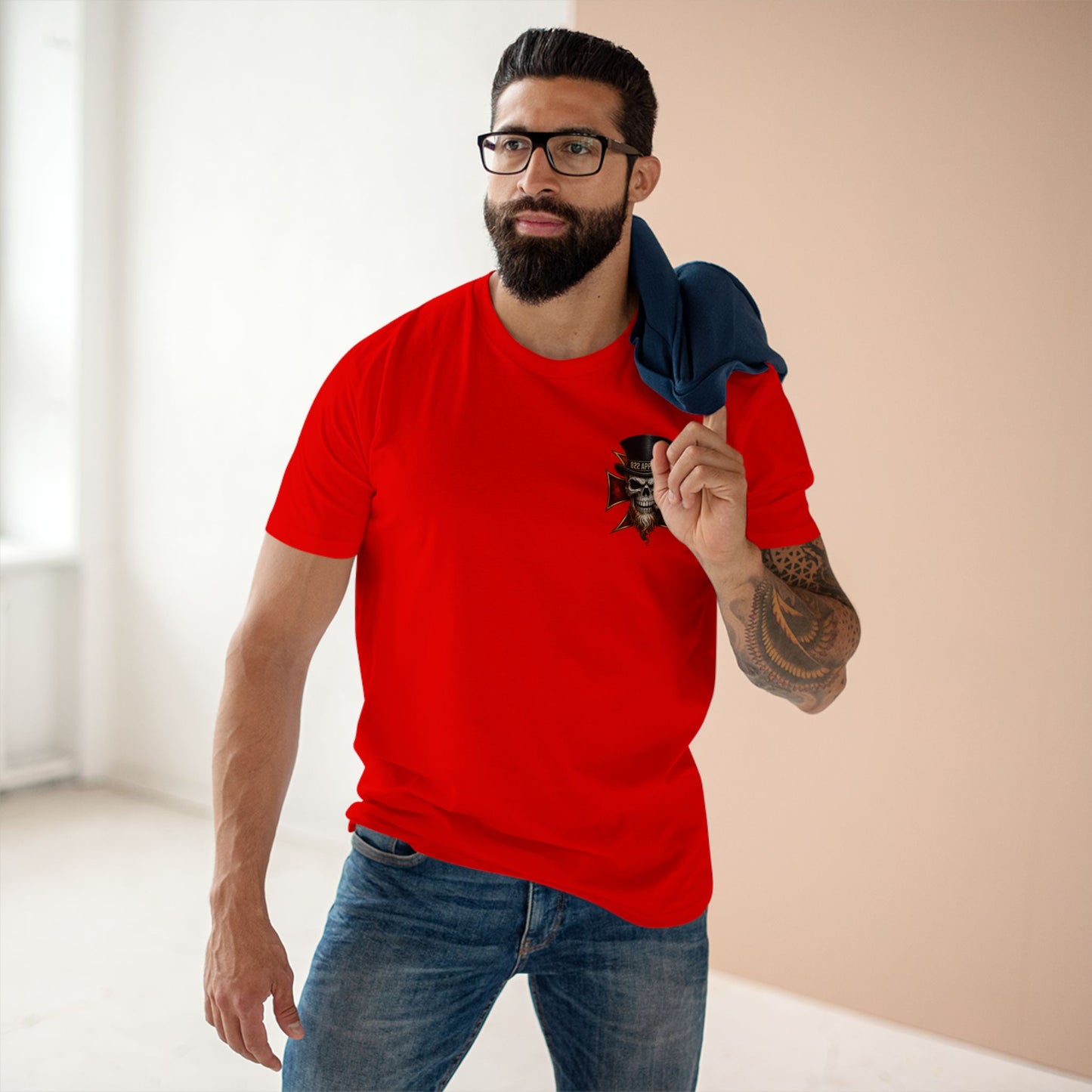 Skull Top Hat Tee — 822 Apparel Graphic T‑Shirt