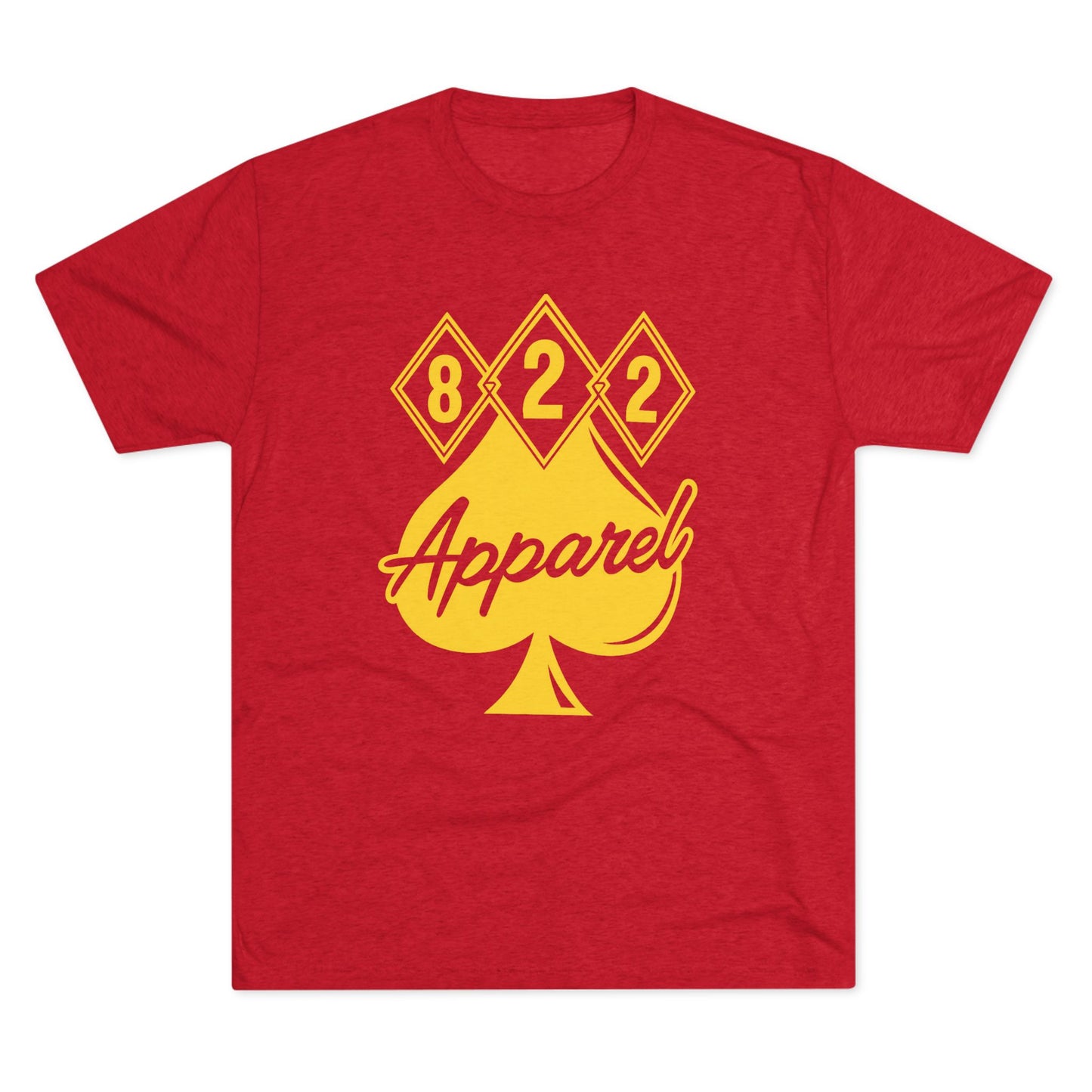 822 Apparel Spade Logo T‑Shirt — Vintage Casino Poker Graphic Tee