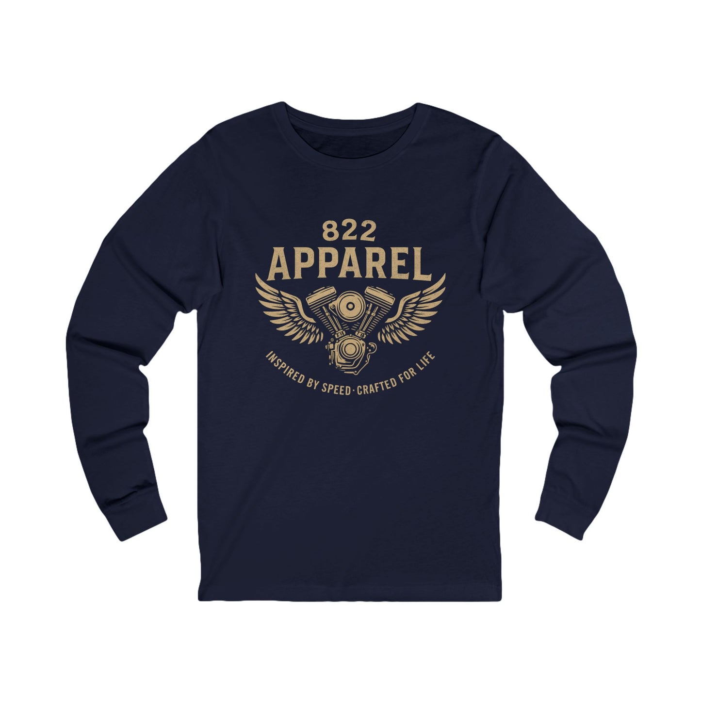 Motorcycle Inspired Long Sleeve Tee - 822 Apparel