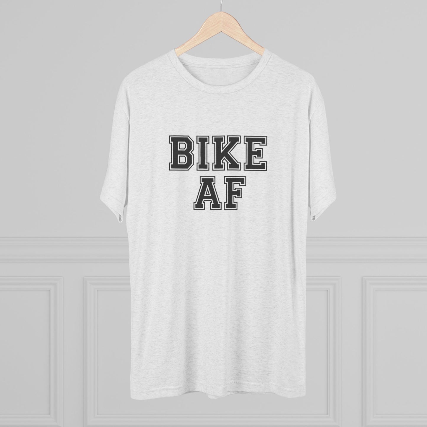 Bike AF Unisex Tri-Blend Crew Tee - Perfect for Cyclists, Biking Enthusiasts, Gift for Him/Her, Active Lifestyle, Casual Wear