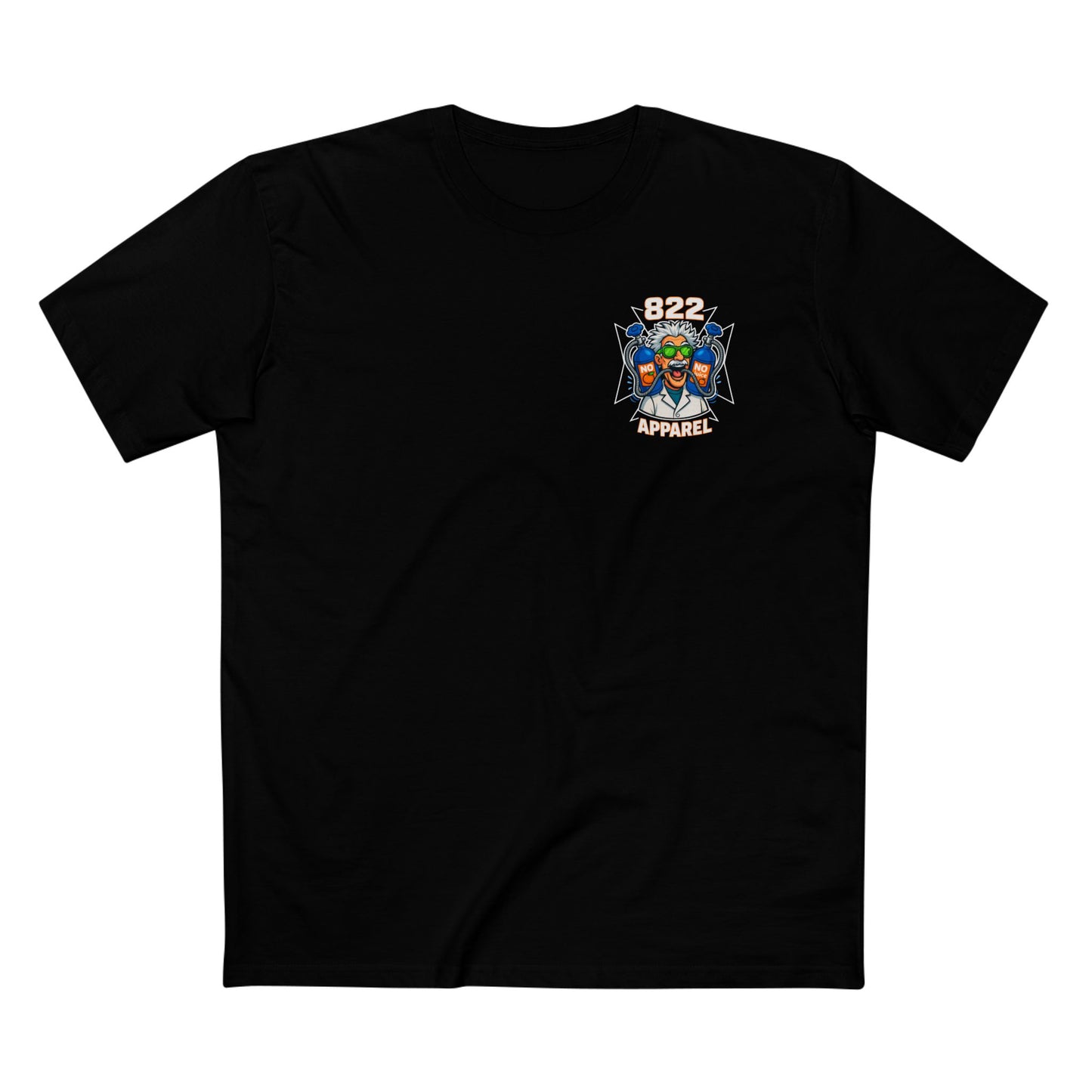 822 Apparel Scientist Graphic Tee — "No Rules" Streetwear T‑Shirt