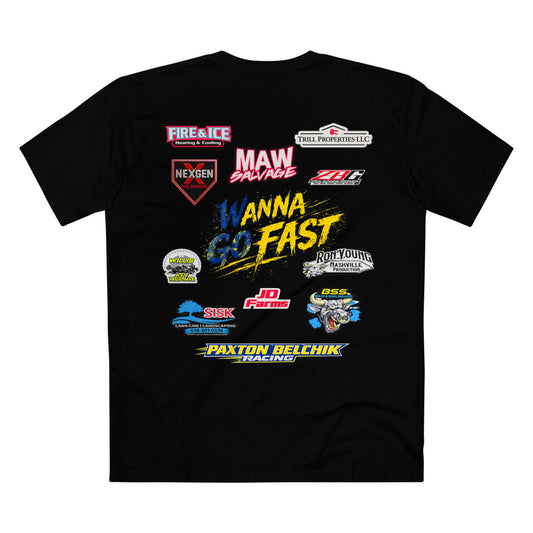 Racing Sponsor Tee — "PBR Go Fast" Team Shirt