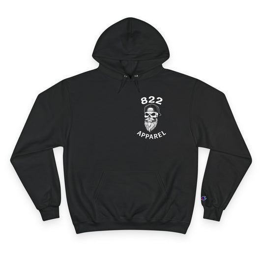 822 Apparel Motorcycle Hoodie — Biker Skull Logo Pullover