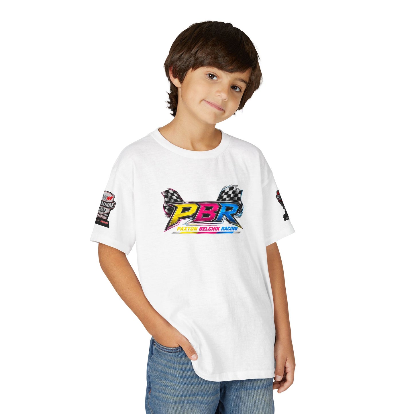 Youth Racing T-Shirt — "Wanna Go Fast" Graphic Tee