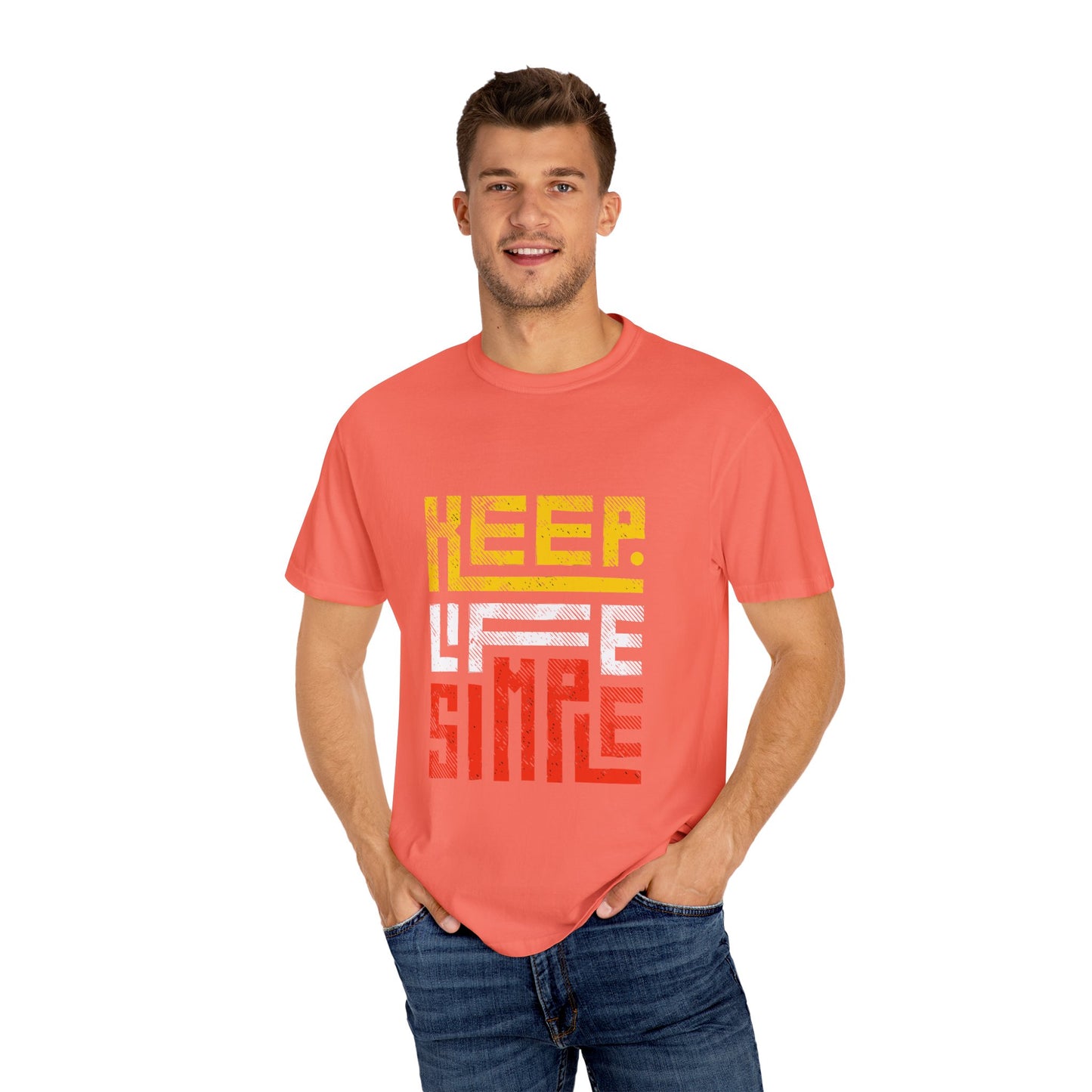 Keep Life Simple Unisex Garment-Dyed T-Shirt