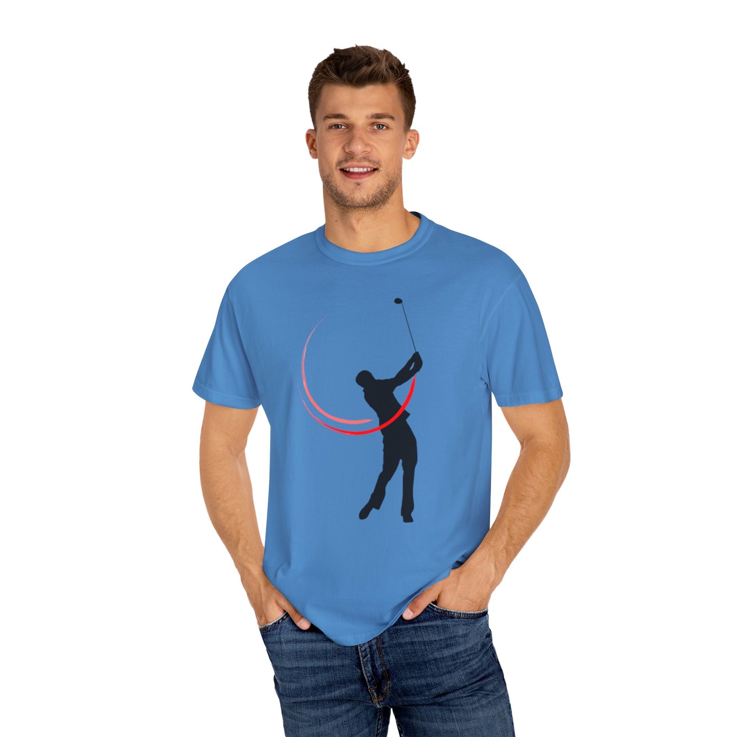 Golf Swing Unisex Garment-Dyed T-Shirt - Sporty and Casual Wear