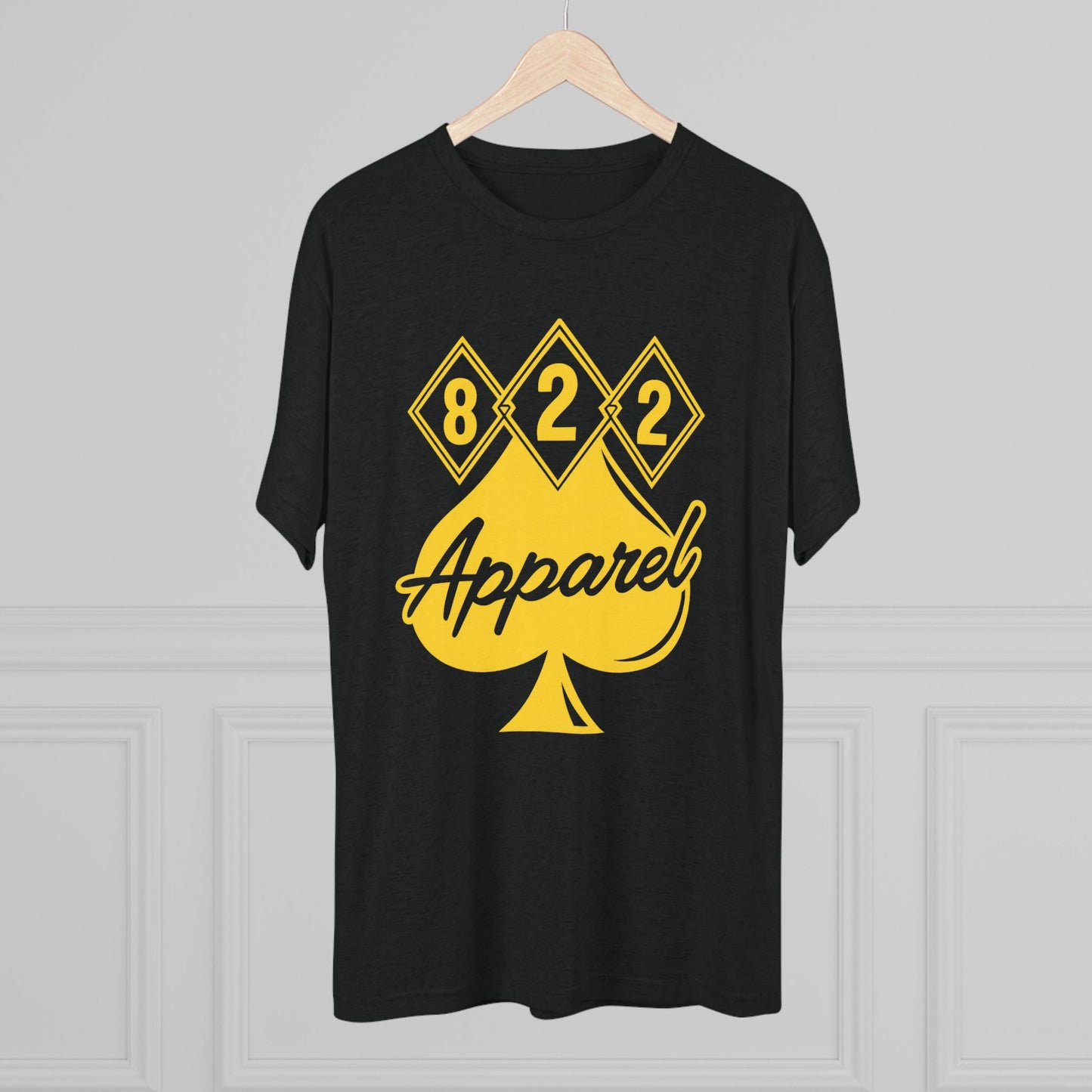 822 Apparel Spade Logo T‑Shirt — Vintage Casino Poker Graphic Tee