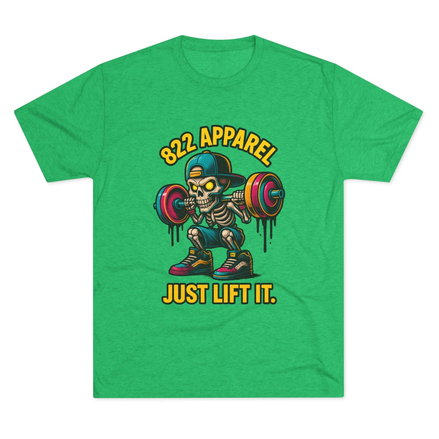Just Lift It Skeleton Weightlifting Tee