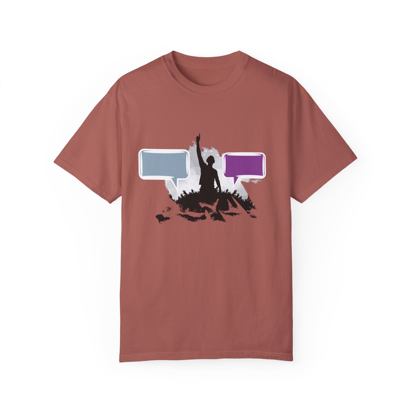 Unisex Garment-Dyed T-shirt: Empowering Voice and Sound Wave Art