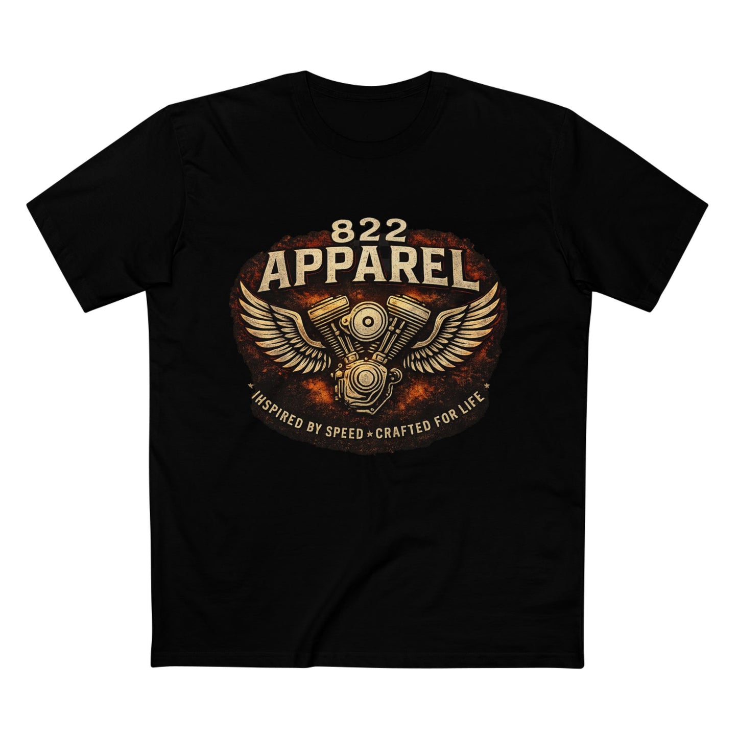 822 Apparel Vintage Motorcycle T-Shirt – Inspired by Speed, Crafted for Life
