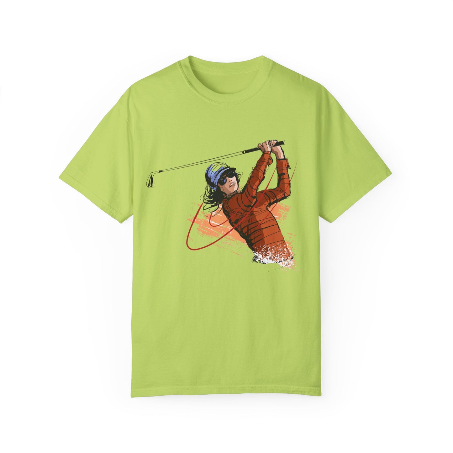 Golf Enthusiast Unisex Garment-Dyed T-Shirt - Sporty Graphic Tee