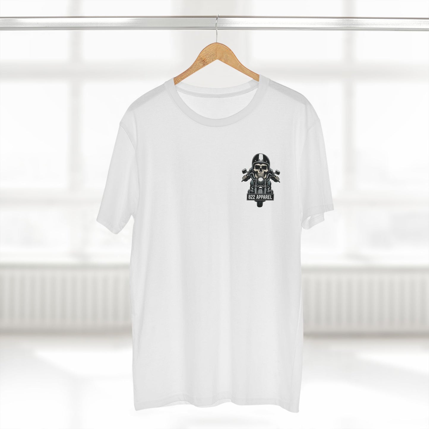 Skull Biker Tee — 822 Apparel Motorcycle Skull T-Shirt