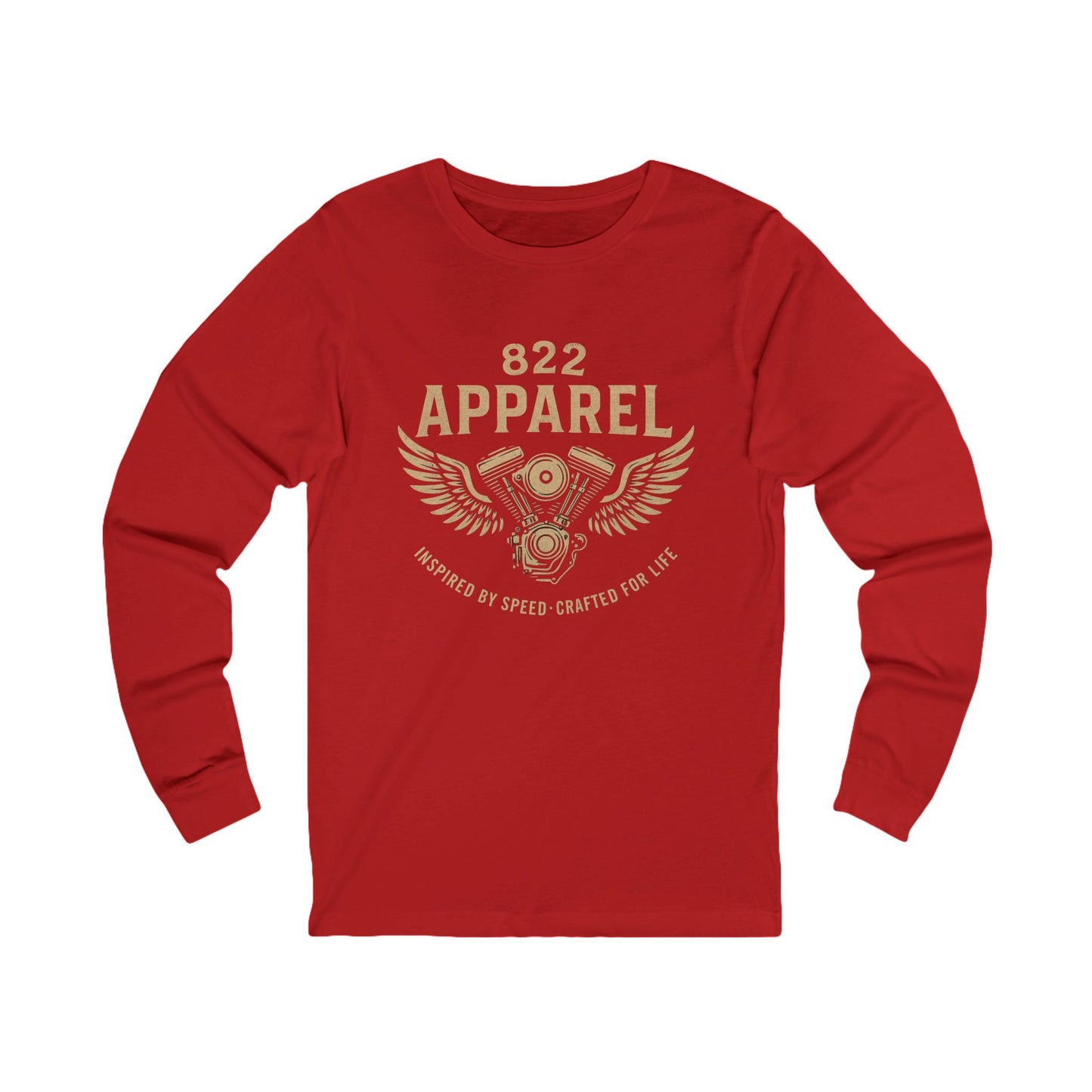Motorcycle Inspired Long Sleeve Tee - 822 Apparel