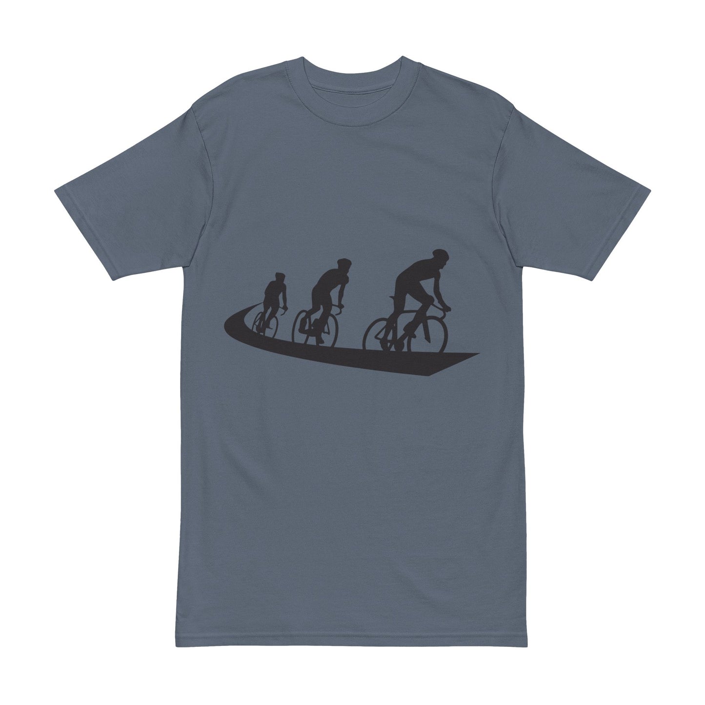 Cycling Adventure Men's Heavyweight Tee - Perfect for Bike Lovers and Outdoor Enthusiasts
