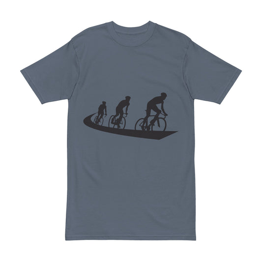 Cycling Adventure Men's Heavyweight Tee - Perfect for Bike Lovers and Outdoor Enthusiasts