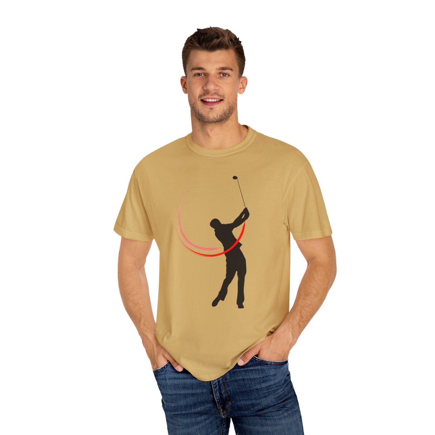 Golf Swing Unisex Garment-Dyed T-Shirt - Sporty and Casual Wear