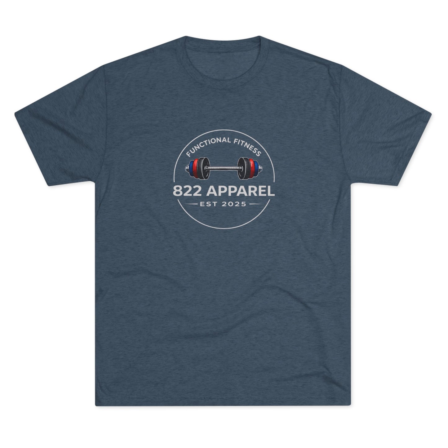 Fitness Logo Tee — "822 Apparel: Functional Fitness Est 2025"