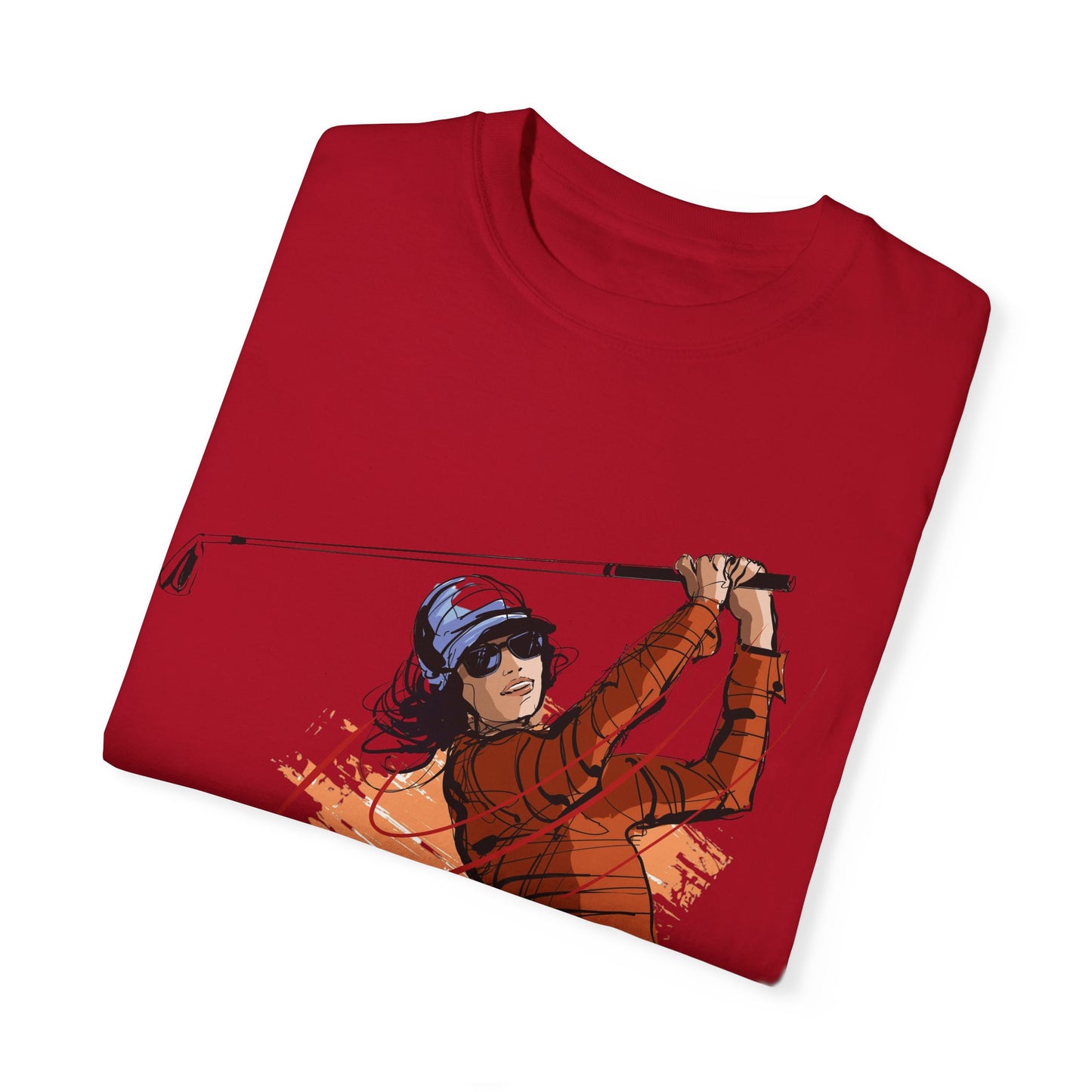Golf Enthusiast Unisex Garment-Dyed T-Shirt - Sporty Graphic Tee