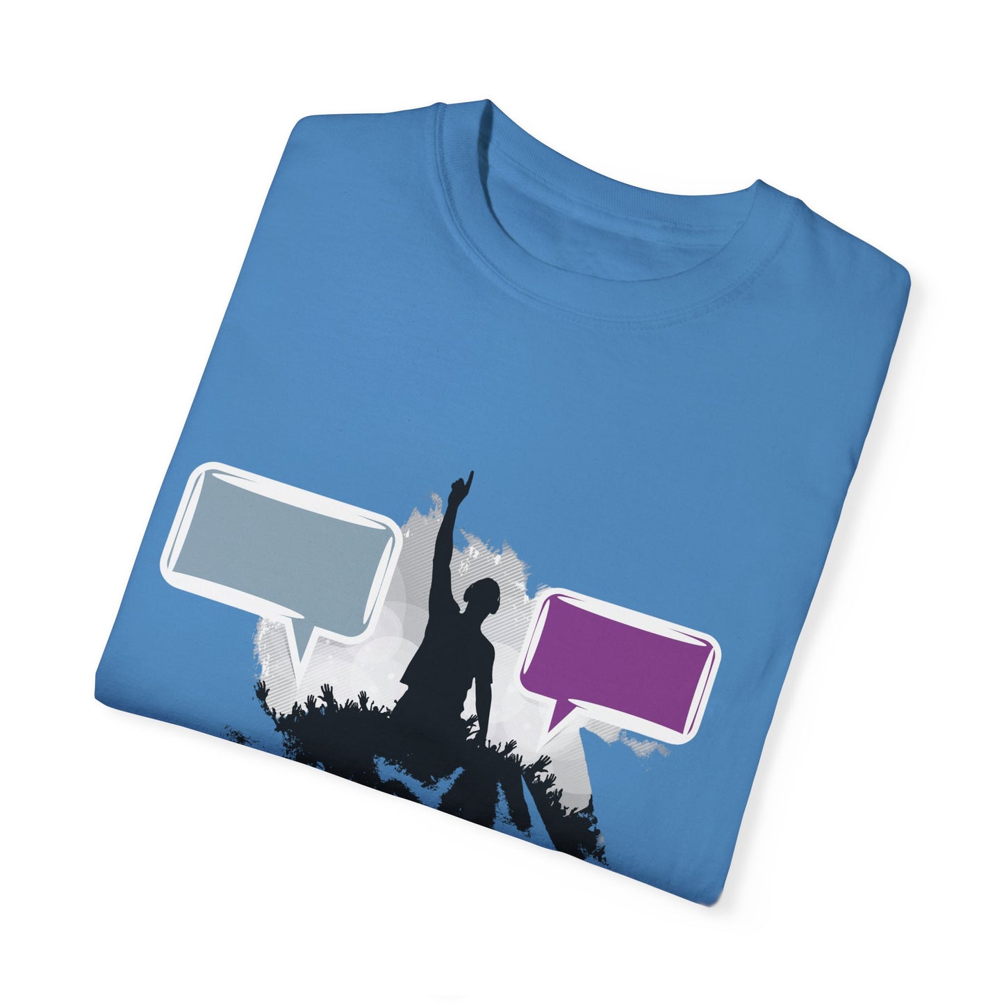 Unisex Garment-Dyed T-shirt: Empowering Voice and Sound Wave Art
