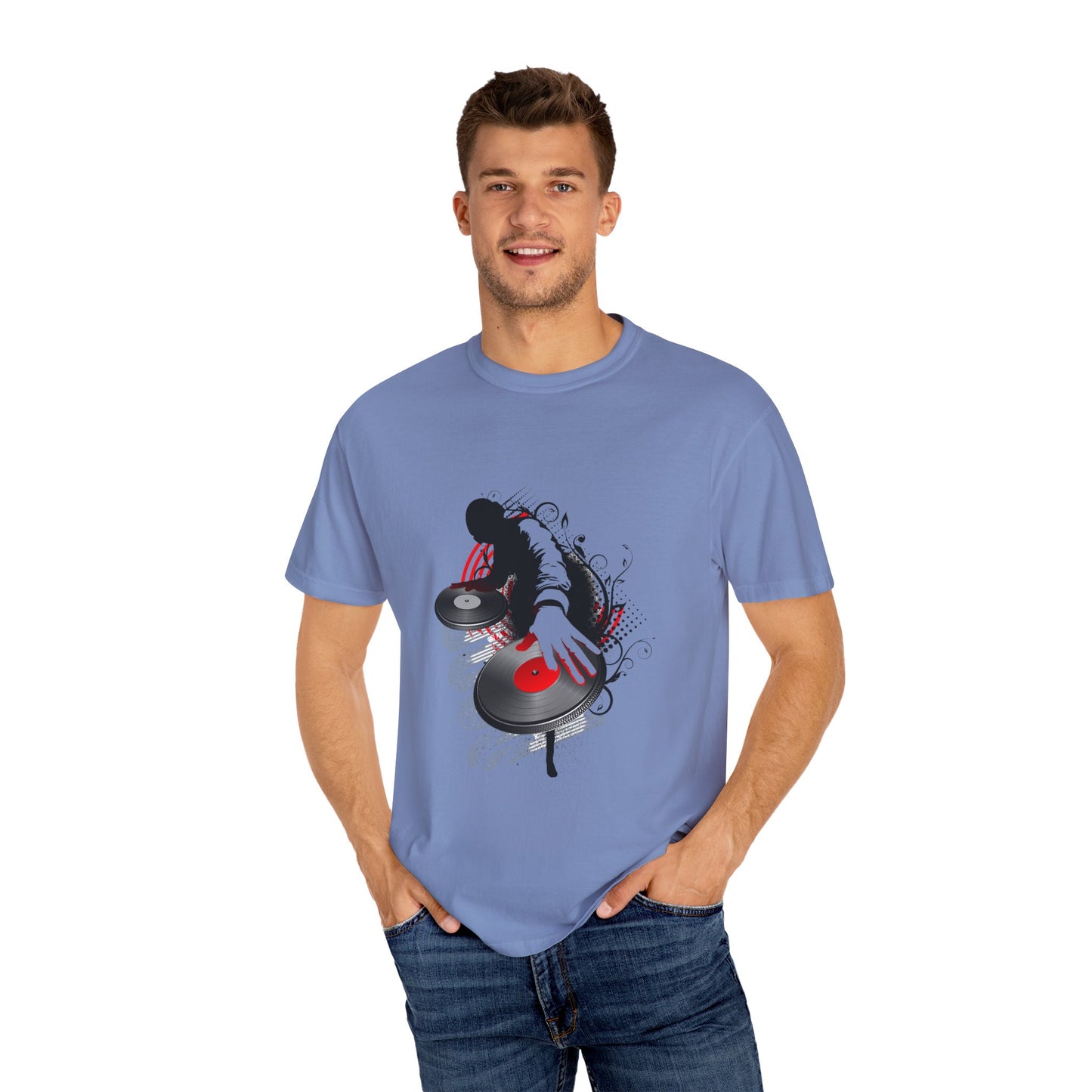 DJ Inspired Unisex Garment-Dyed T-Shirt - Perfect for Music Lovers & Parties