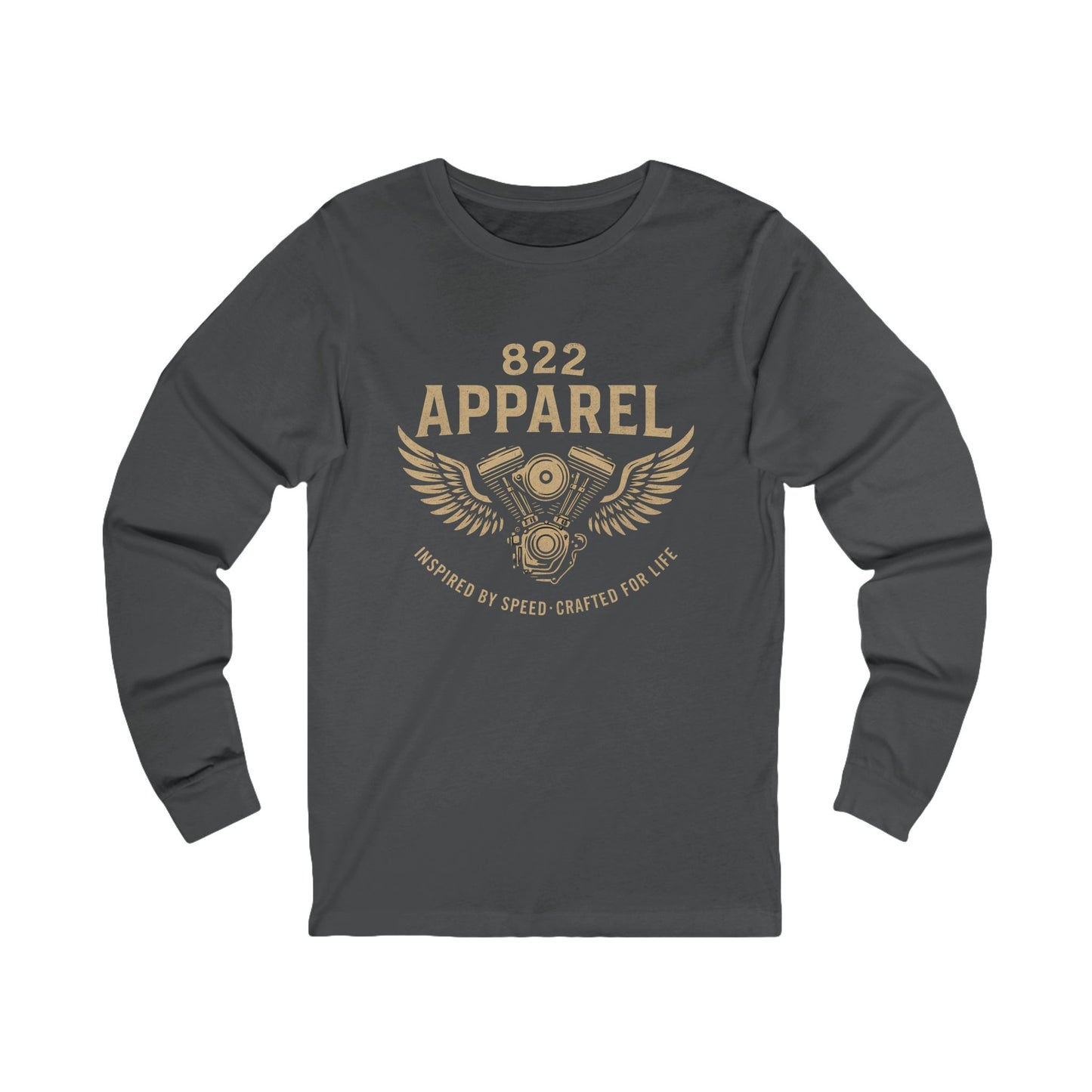 Motorcycle Inspired Long Sleeve Tee - 822 Apparel