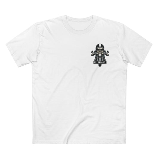Skull Biker Tee — 822 Apparel Motorcycle Skull T-Shirt