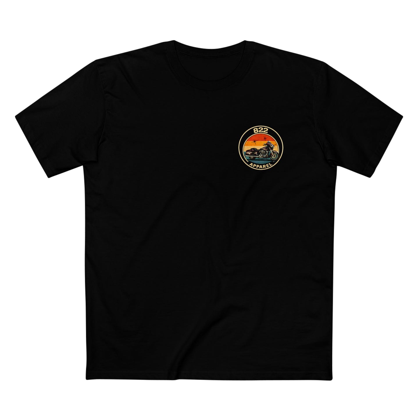 Born to Ride Motorcycle Tee — Vintage Sunset Biker Shirt (822)
