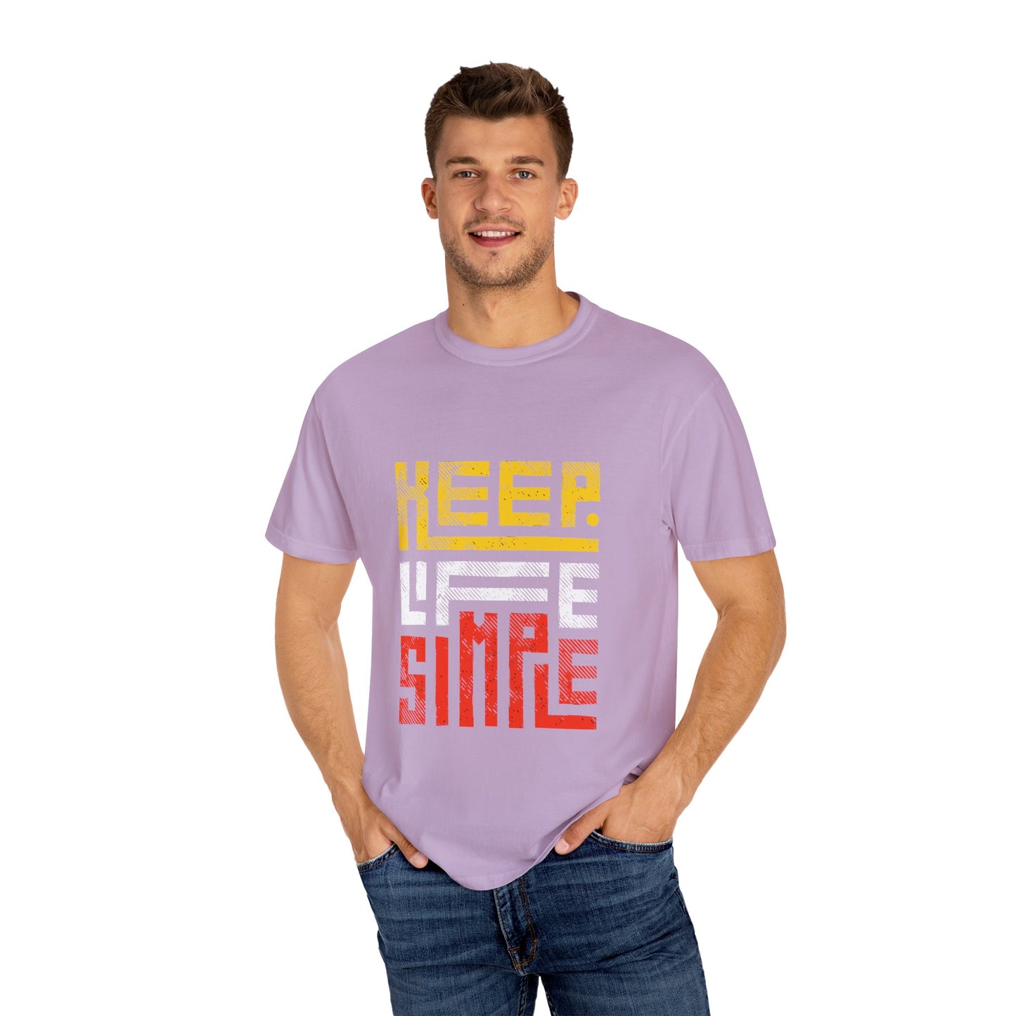 Keep Life Simple Unisex Garment-Dyed T-Shirt