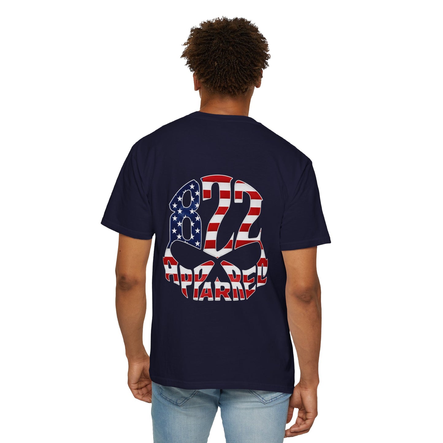 Patriotic 822 Apparel T-Shirt — American Flag Graphic Tee