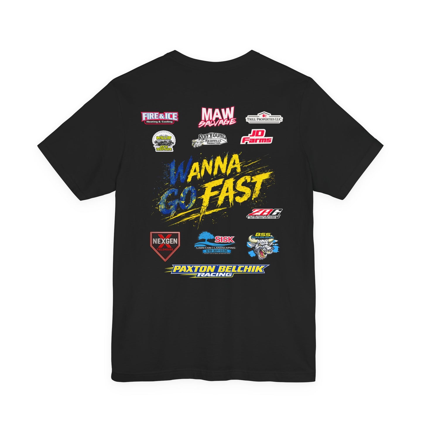 Racing Team Graphic Tee — 'PBA' Retro Motorsports T‑Shirt