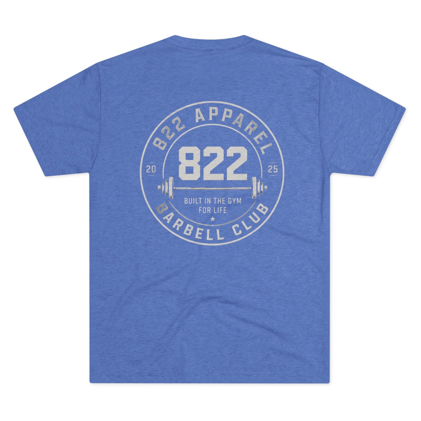 Barbell Club Tee — 822 Apparel 'Built in the Gym for Life' Fitness T-Shirt