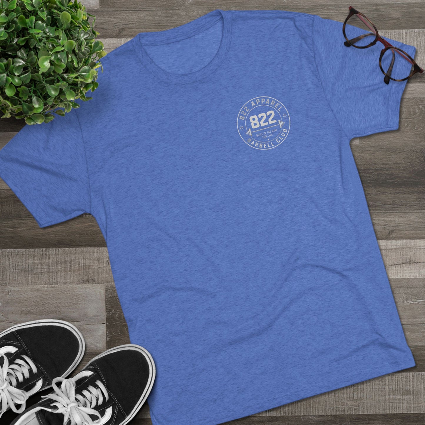 Barbell Club Tee — 822 Apparel 'Built in the Gym for Life' Fitness T-Shirt