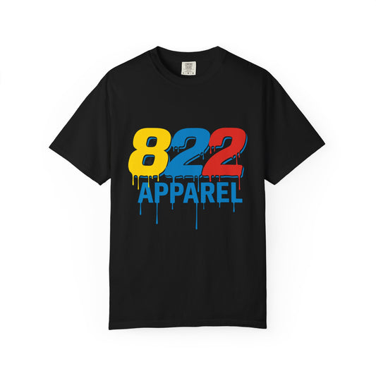 822 Apparel Drip Graphic T-Shirt — Streetwear Logo Tee