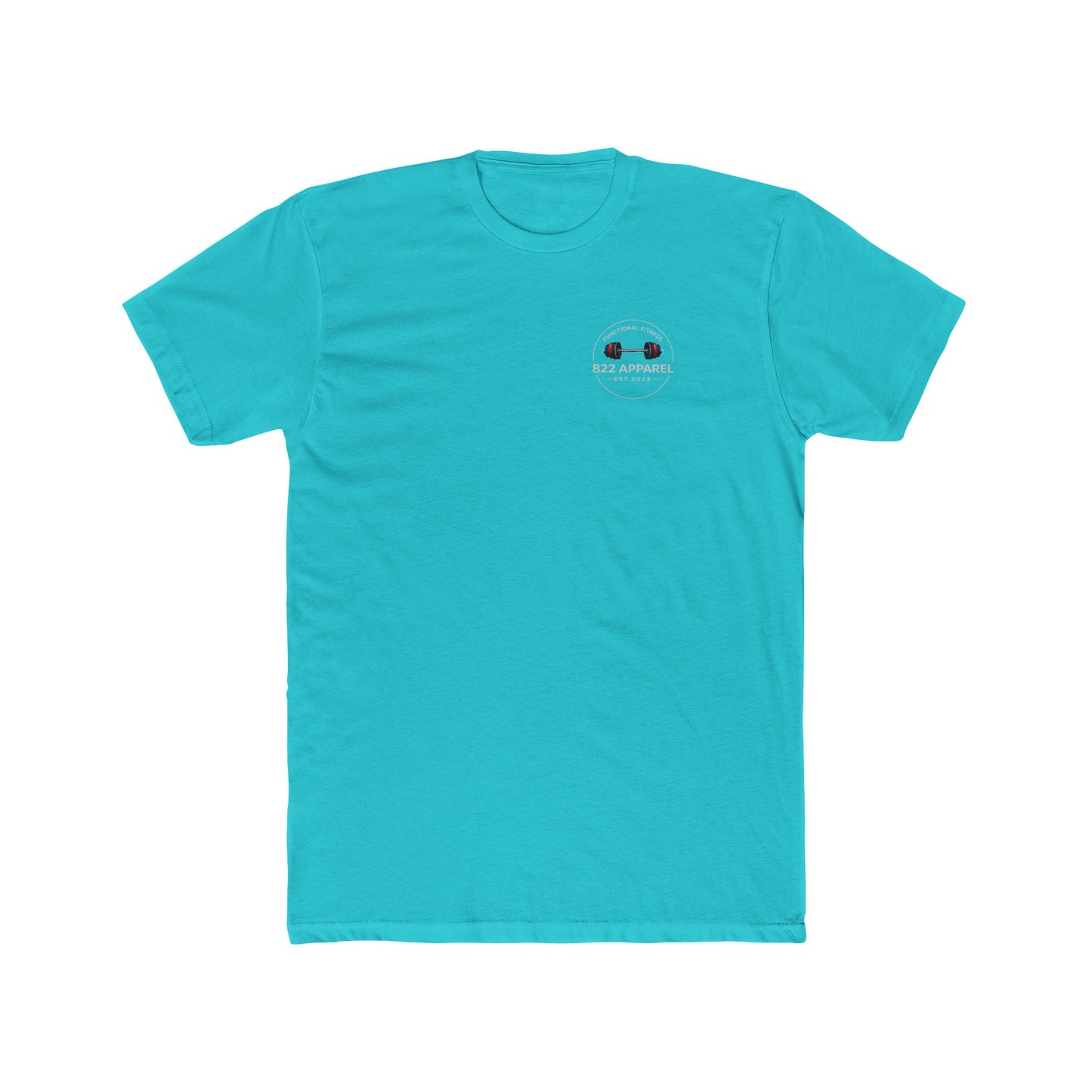 822 Apparel Functional Fitness T-Shirt — Barbell Logo Gym Tee
