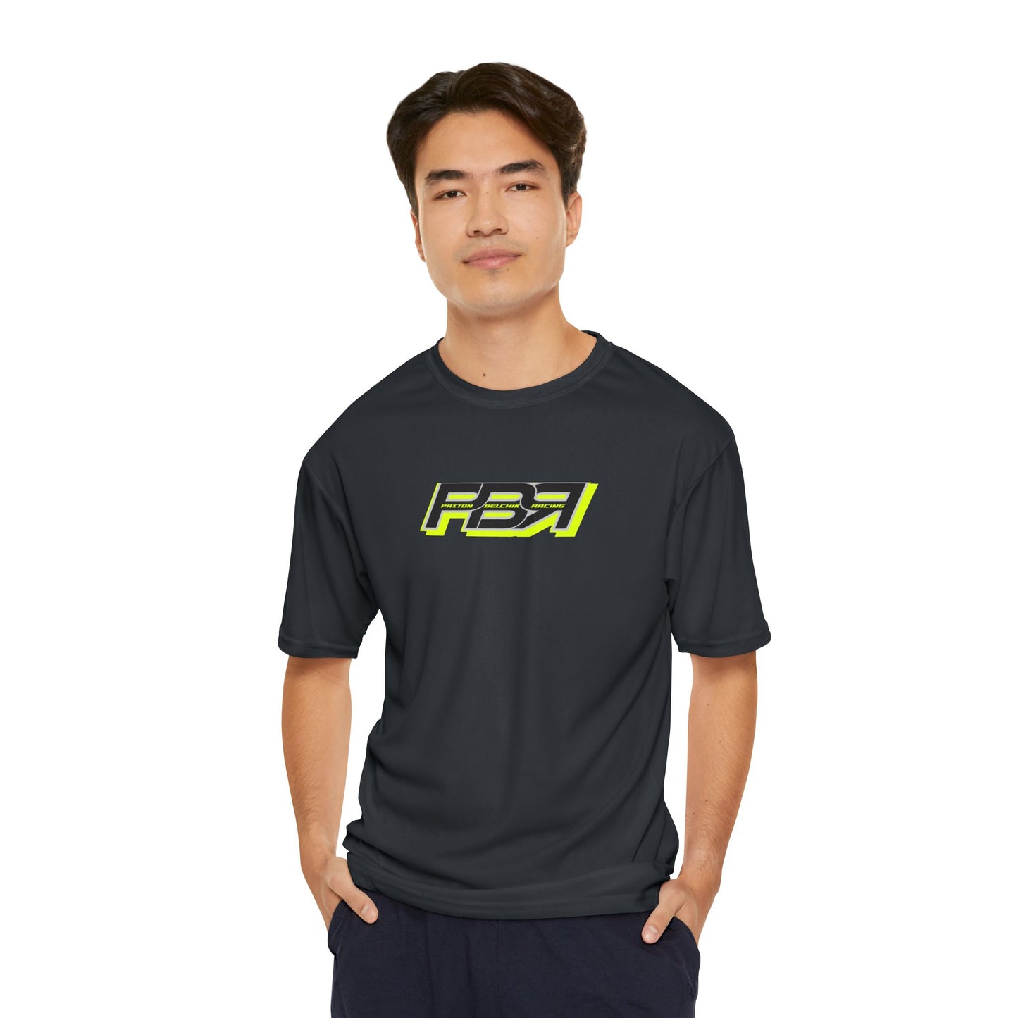 PBR Men's Performance T-Shirt with Bold Racing Design