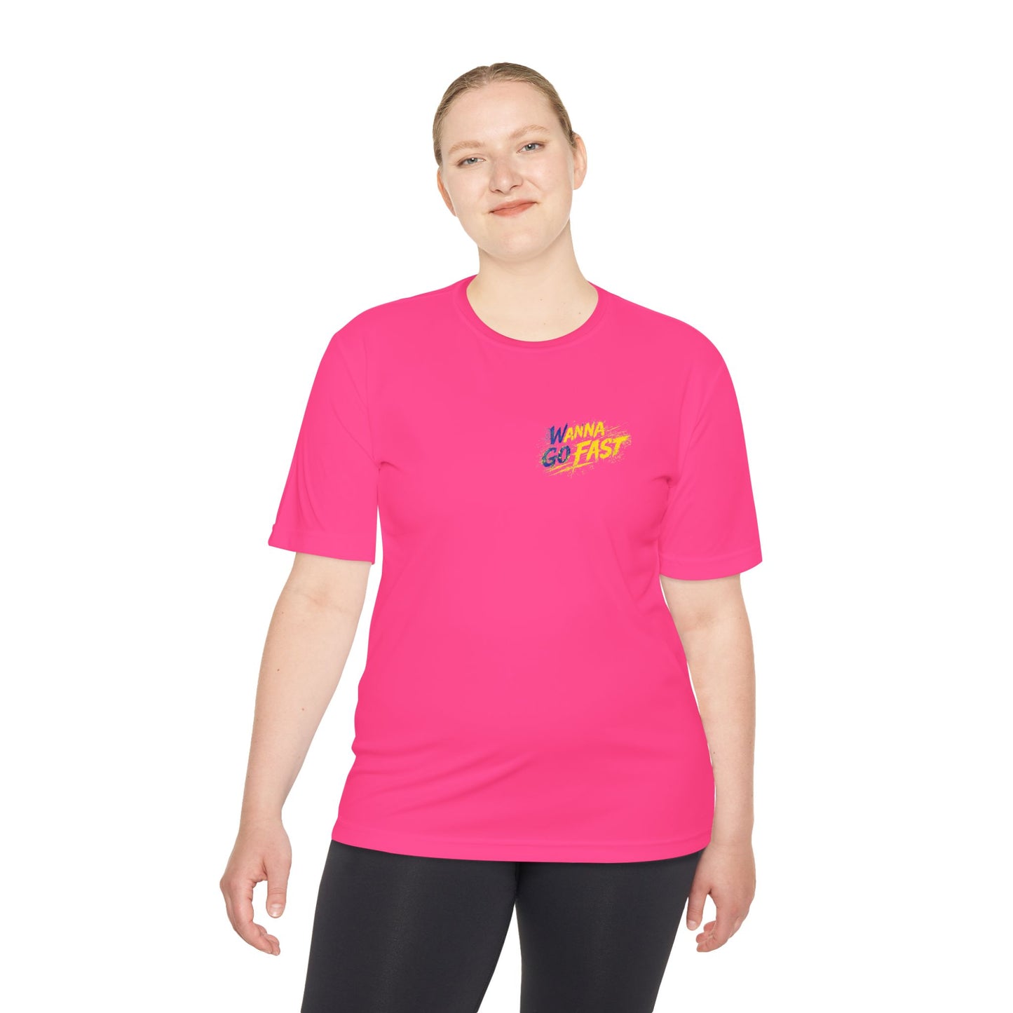 Wanna go Fast Racing Tee — Vintage Sponsor Patch Graphic