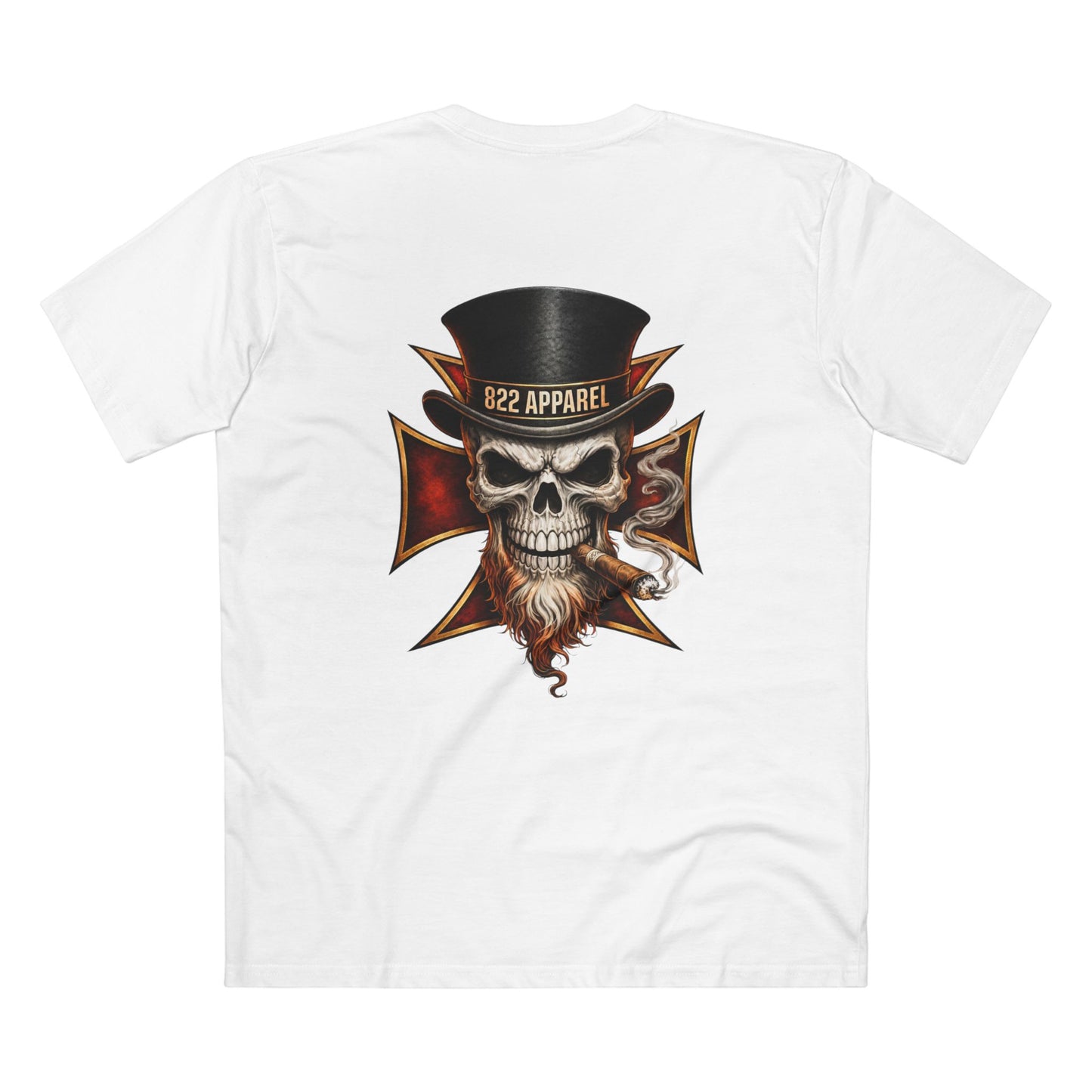 Skull Top Hat Tee — 822 Apparel Graphic T‑Shirt